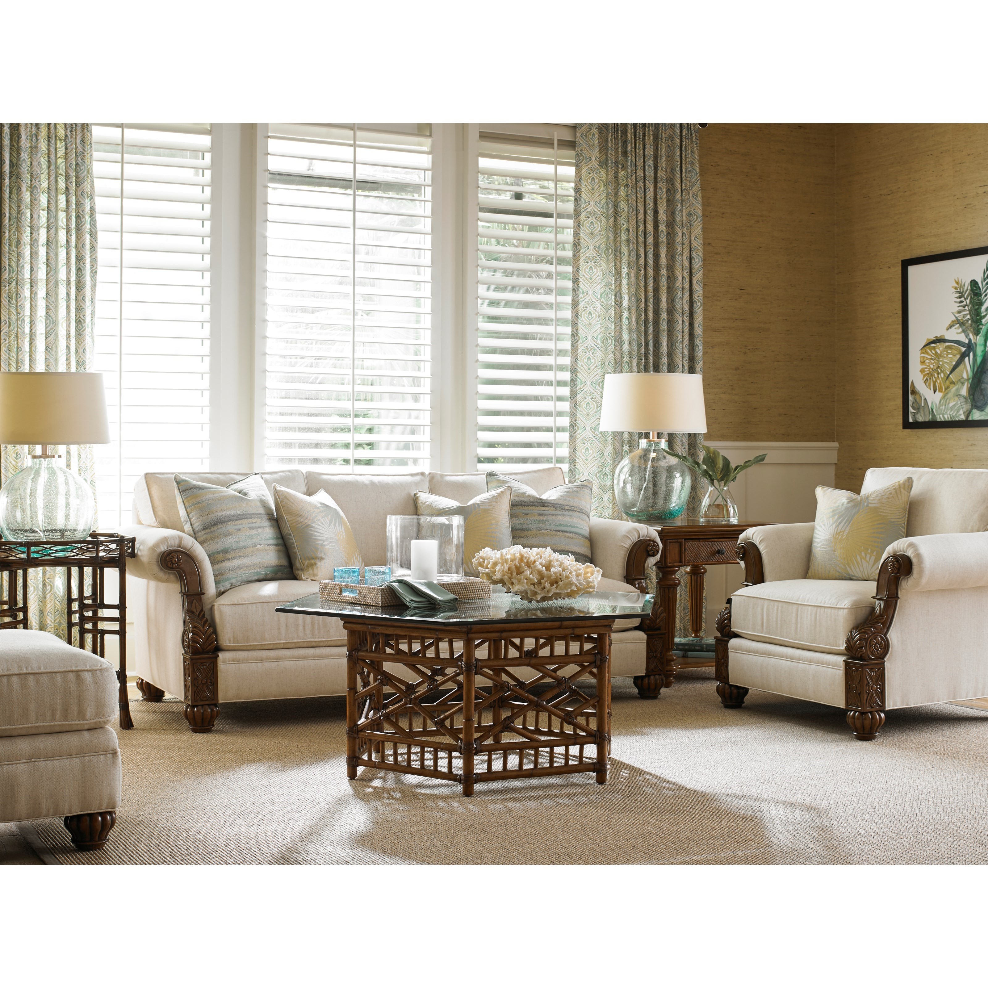 Tommy Bahama Home Tommy Bahama Upholstery Benoa Harbour Loose Back Sofa